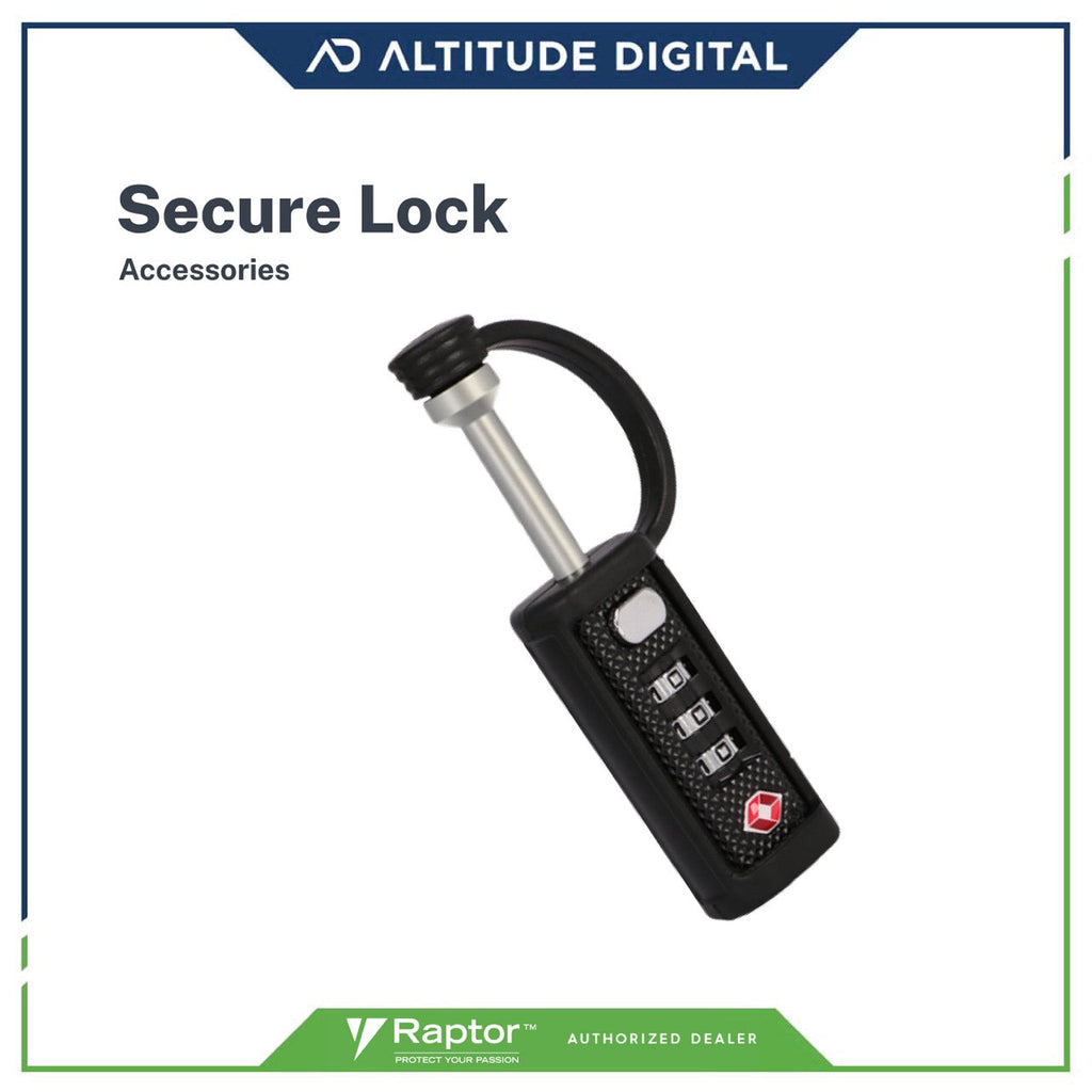 Raptor Case Accessory Secure Lock (Black)