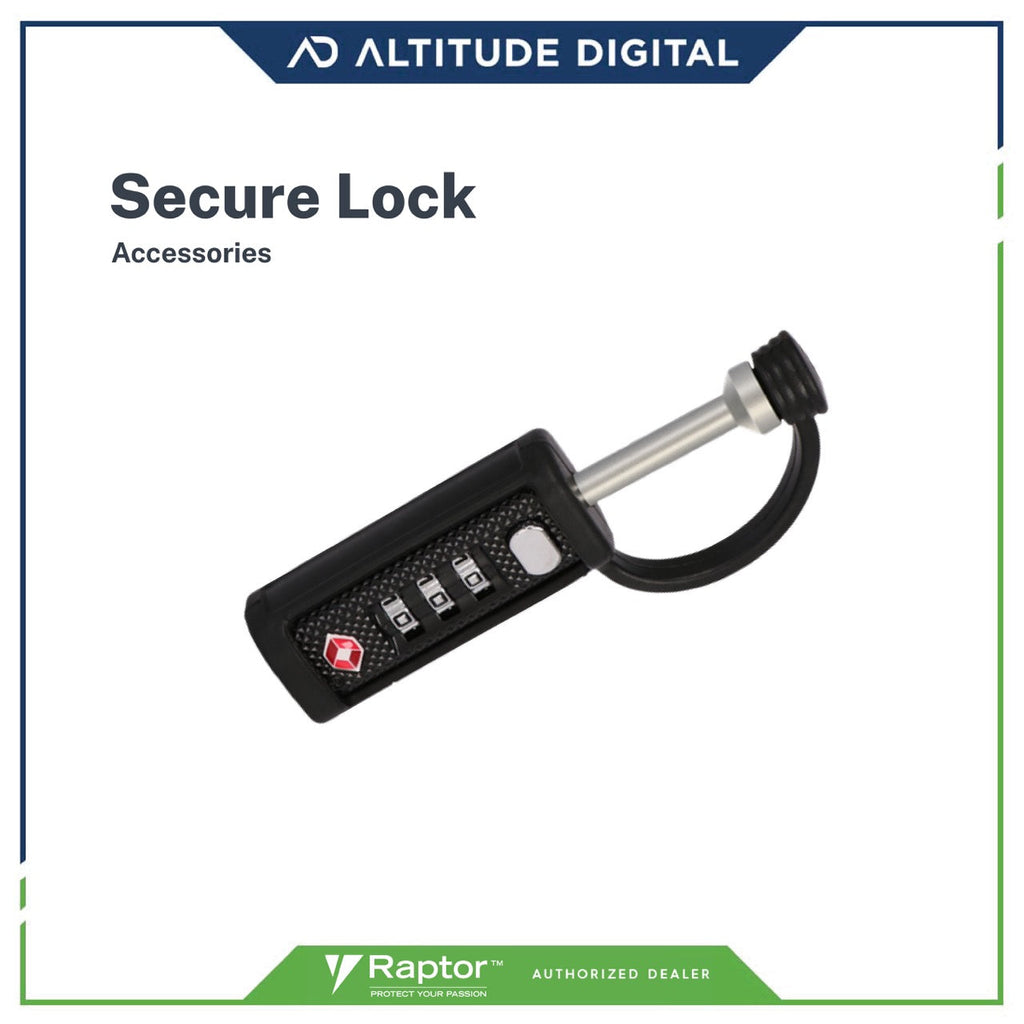Raptor Case Accessory Secure Lock (Black)