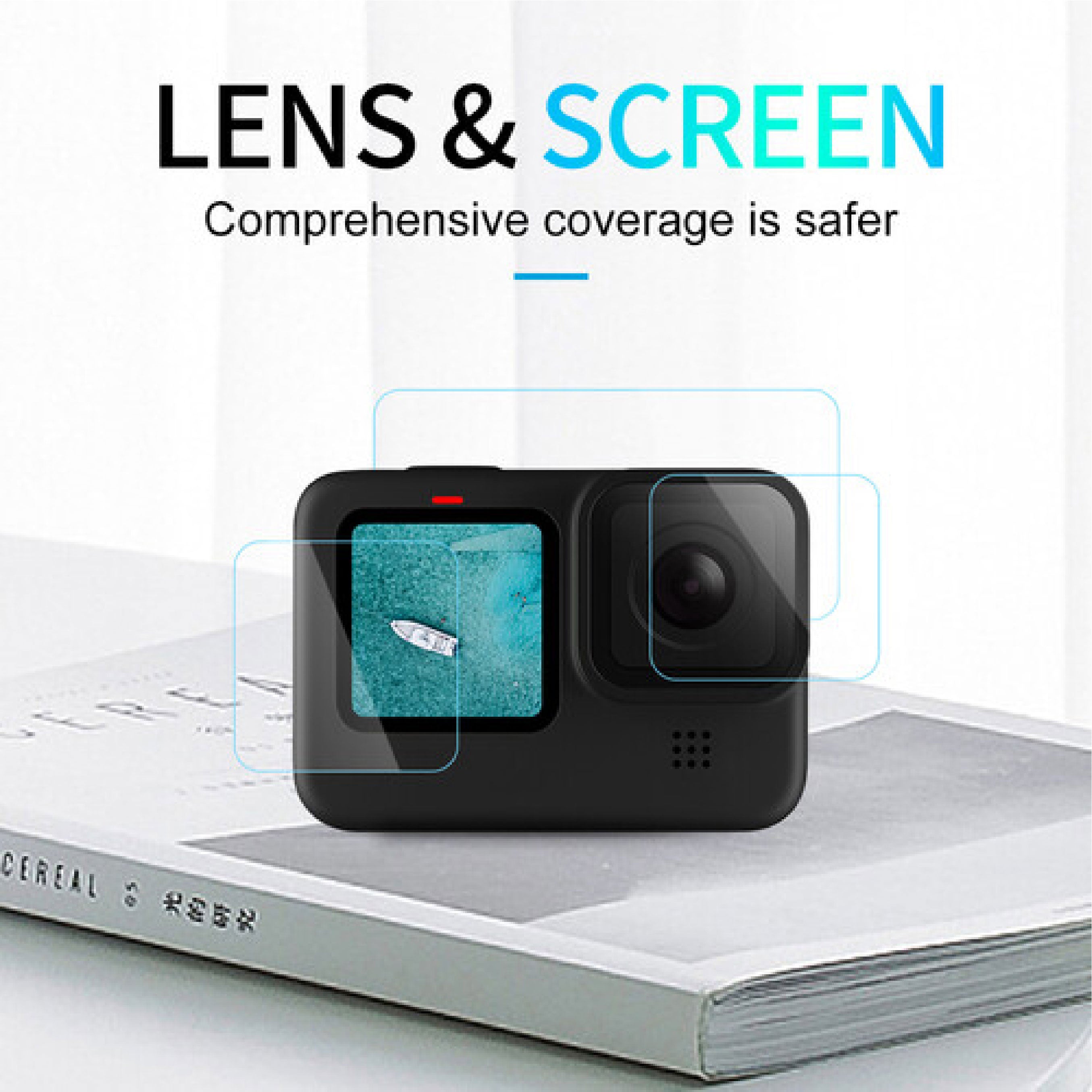 Telesin Tempered Glass Film for GoPro Hero 11/10/9
