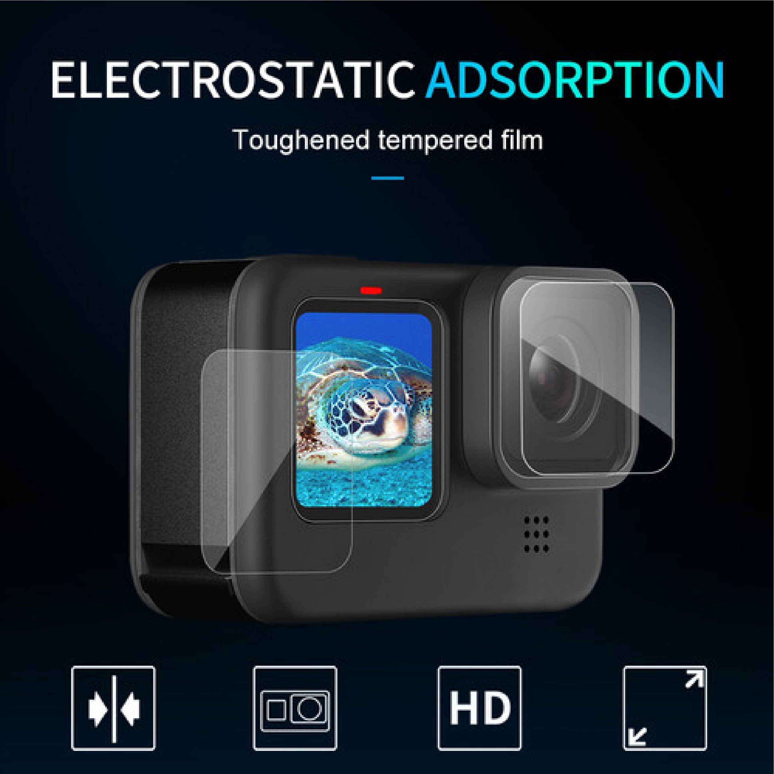 Telesin Tempered Glass Film for GoPro Hero 11/10/9