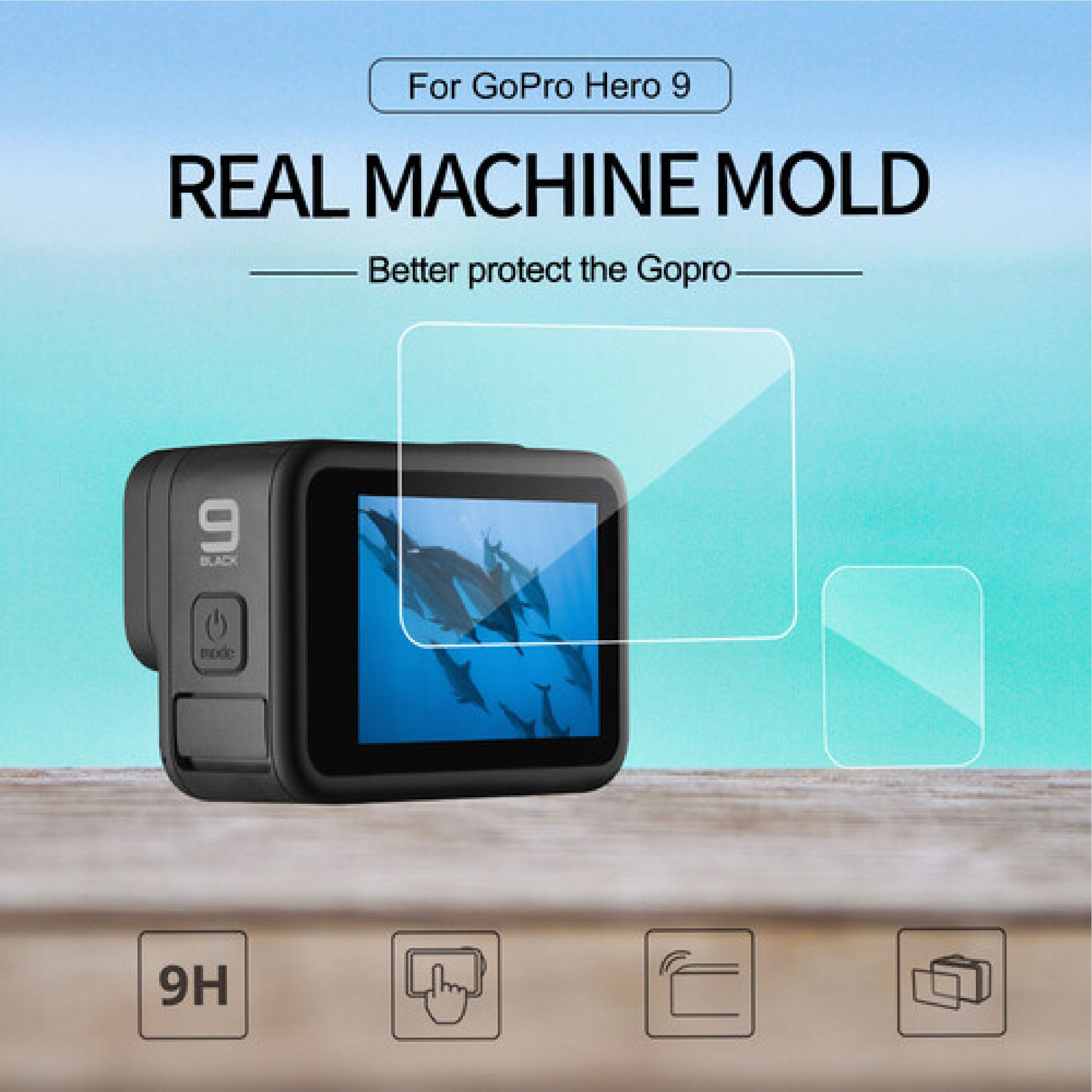 Telesin Tempered Glass Film for GoPro Hero 11/10/9
