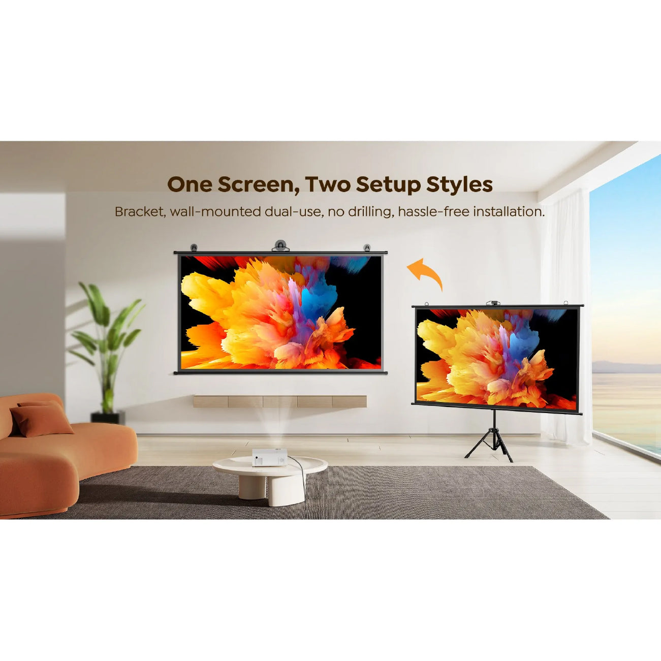 Yaber 84" Projector Screen - YS-84D