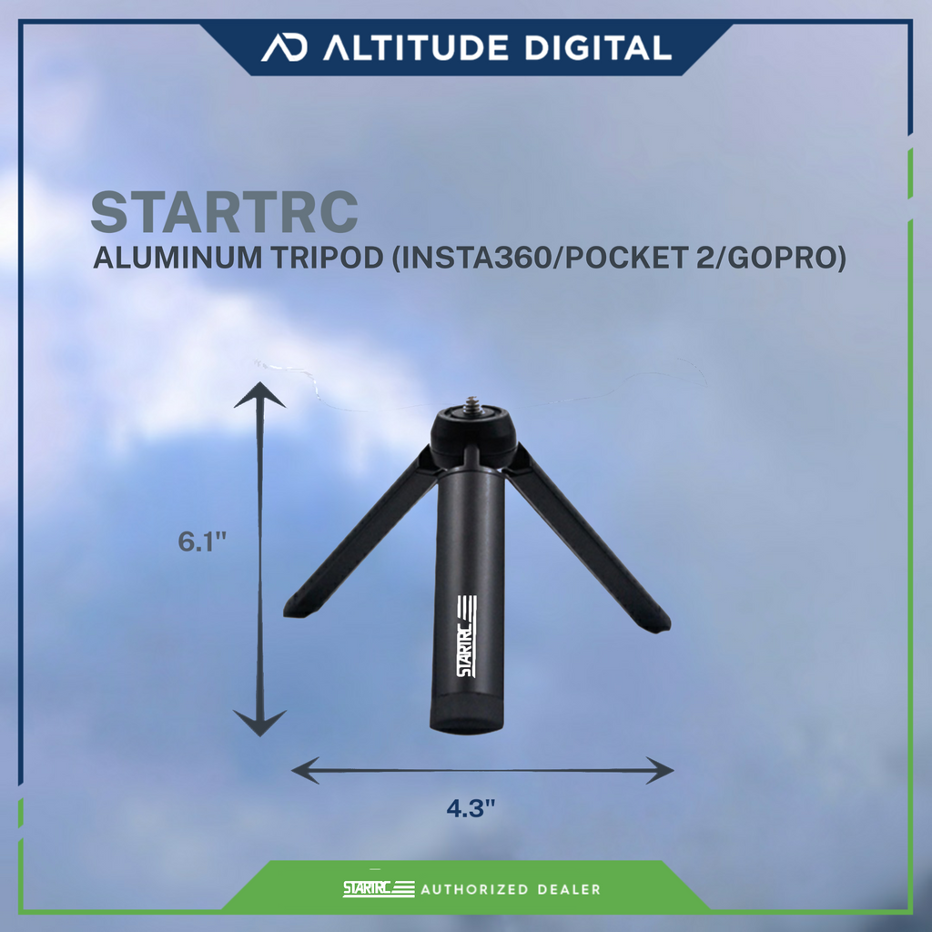 STARTRC Mini Tripod for Selfie Stick Monopod Stabilizer,Handheld Folding Cellphone Aluminum Tripod Mount Stand