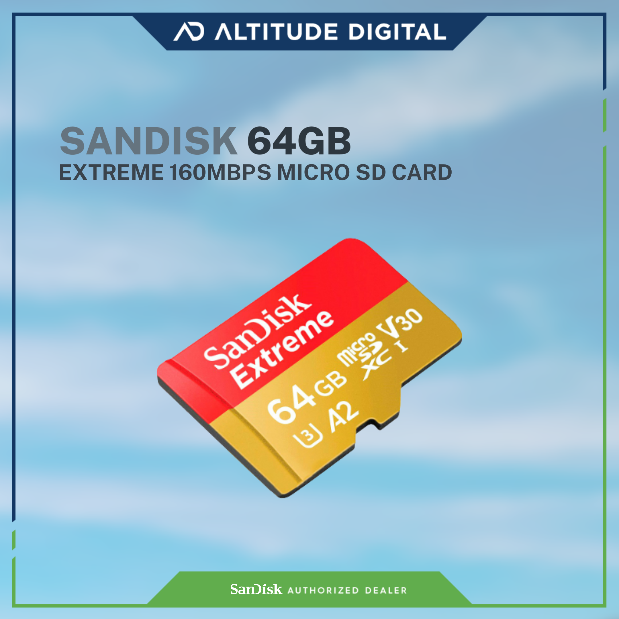 SanDisk Extreme UHS-I microSDXC Memory Card (64GB, 128GB, 256GB)
