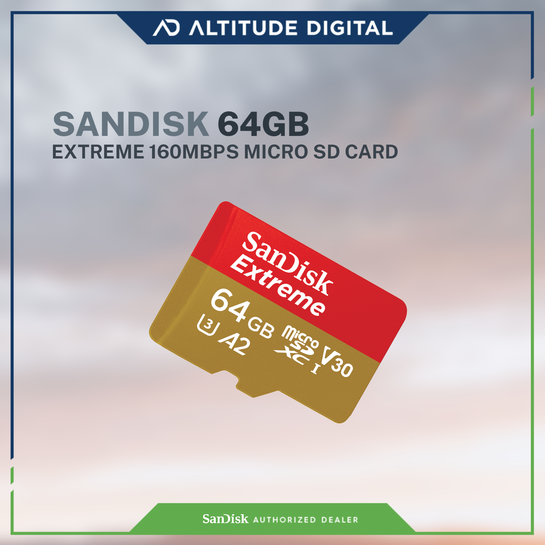 SanDisk Extreme UHS-I microSDXC Memory Card (64GB, 128GB, 256GB)