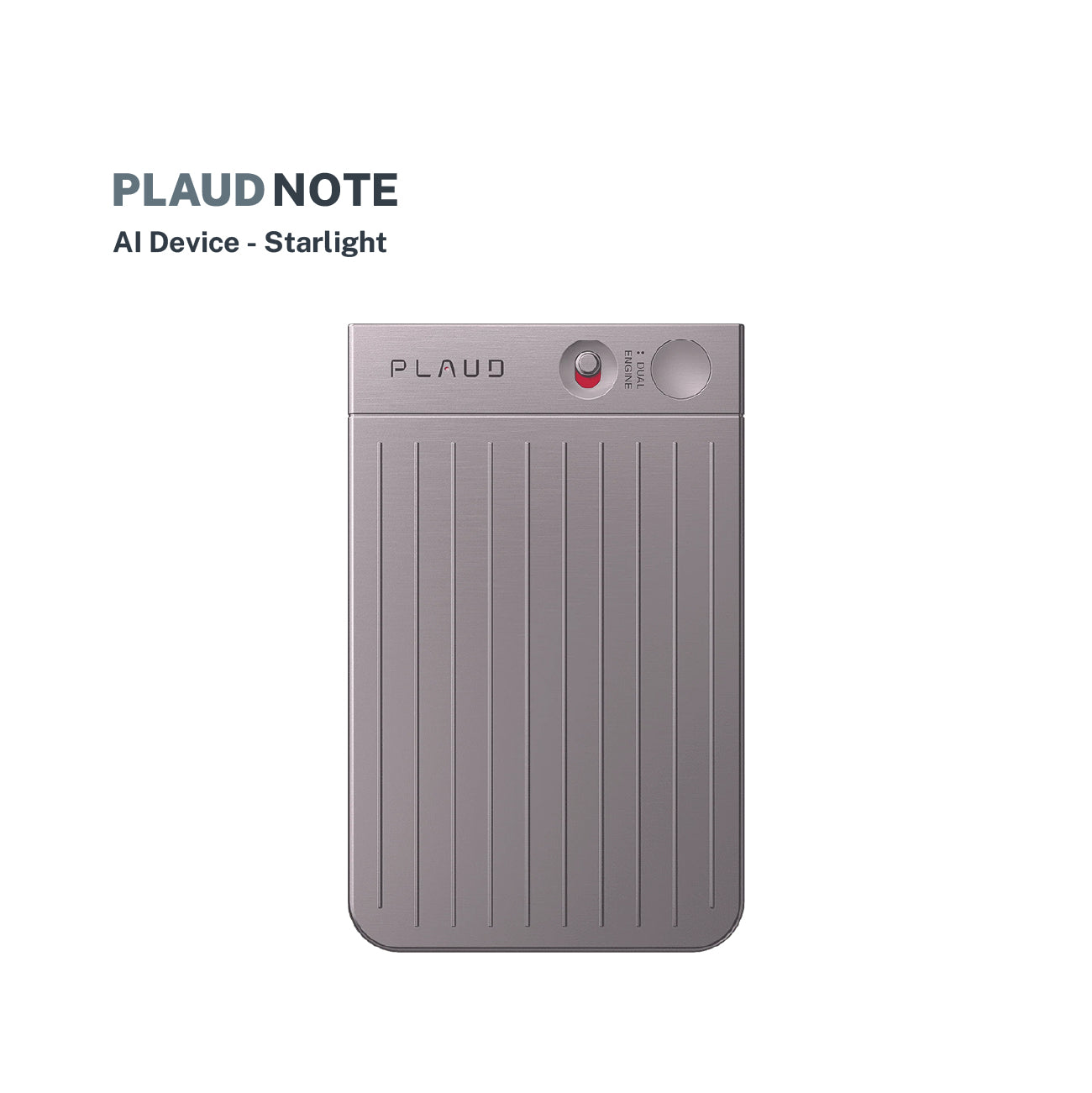 PLAUD.AI Plaud Note AI Voice Recorder Starlight