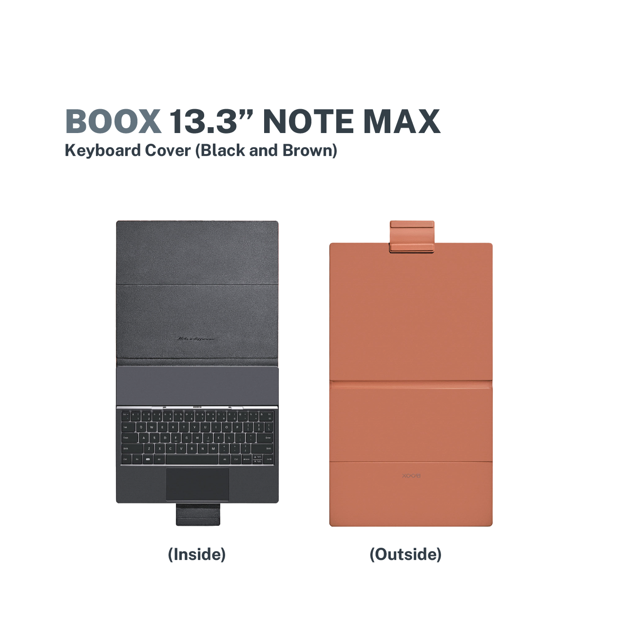 BOOX 13.3" Note Max Keyboard Cover Black and Brown