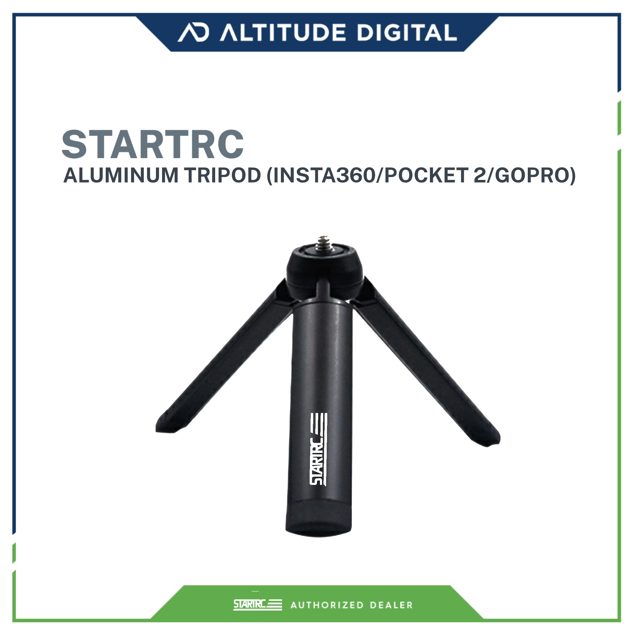 STARTRC Mini Tripod for Selfie Stick Monopod Stabilizer,Handheld Folding Cellphone Aluminum Tripod Mount Stand